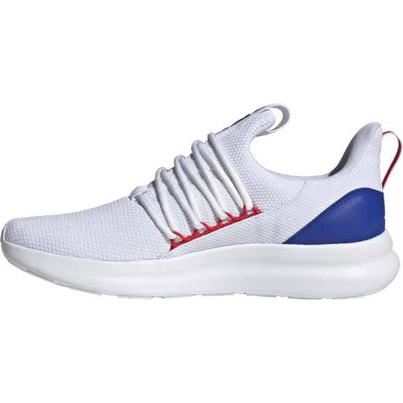 ⚡Adidas Mens White/Better Scarlet/Lucid Blue Imported Rubber Lite Pull-On Shoes - Picture 1 of 8